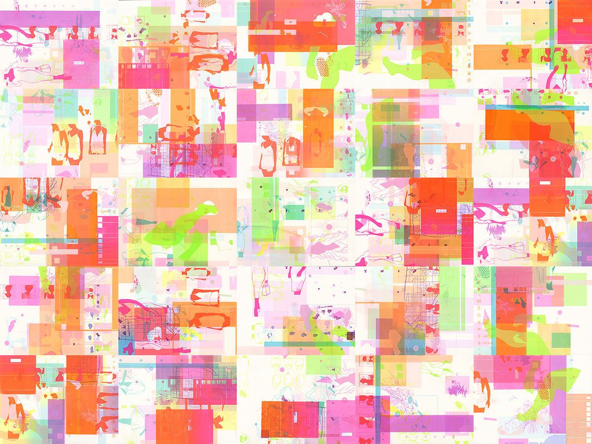 “Ideal Aesthetics” screenprints, 12” x 9” each 2017