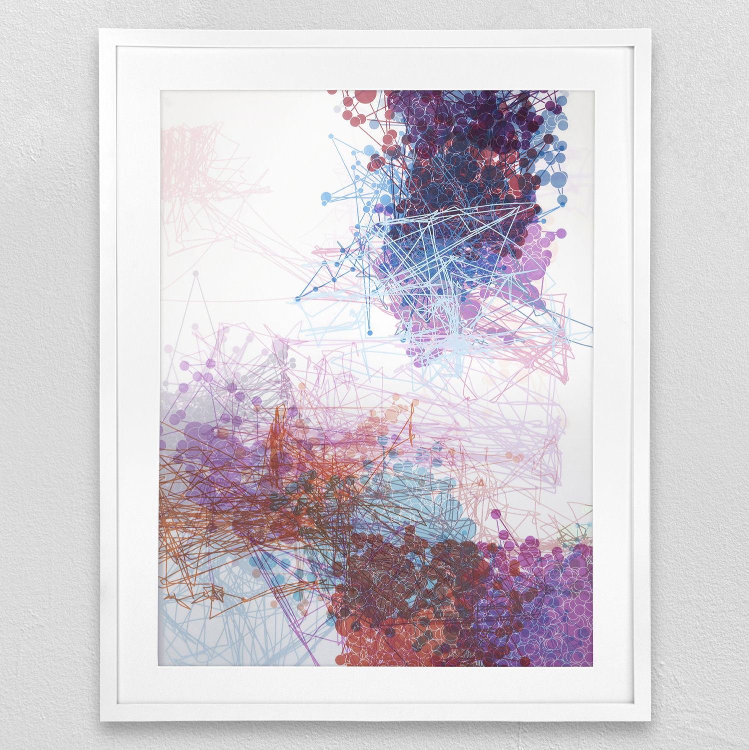 ”A Radiant Existence” Bits of Information,  screenprint non-edition, 24” x 30”, 2023
