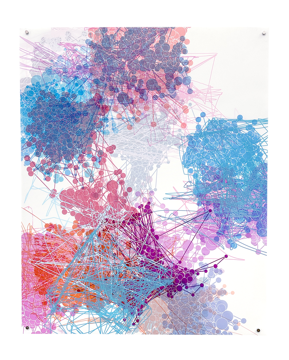 ”Predefined Screen Regions” Bits of Information,  screenprint non-edition, 24” x 30”, 2023
