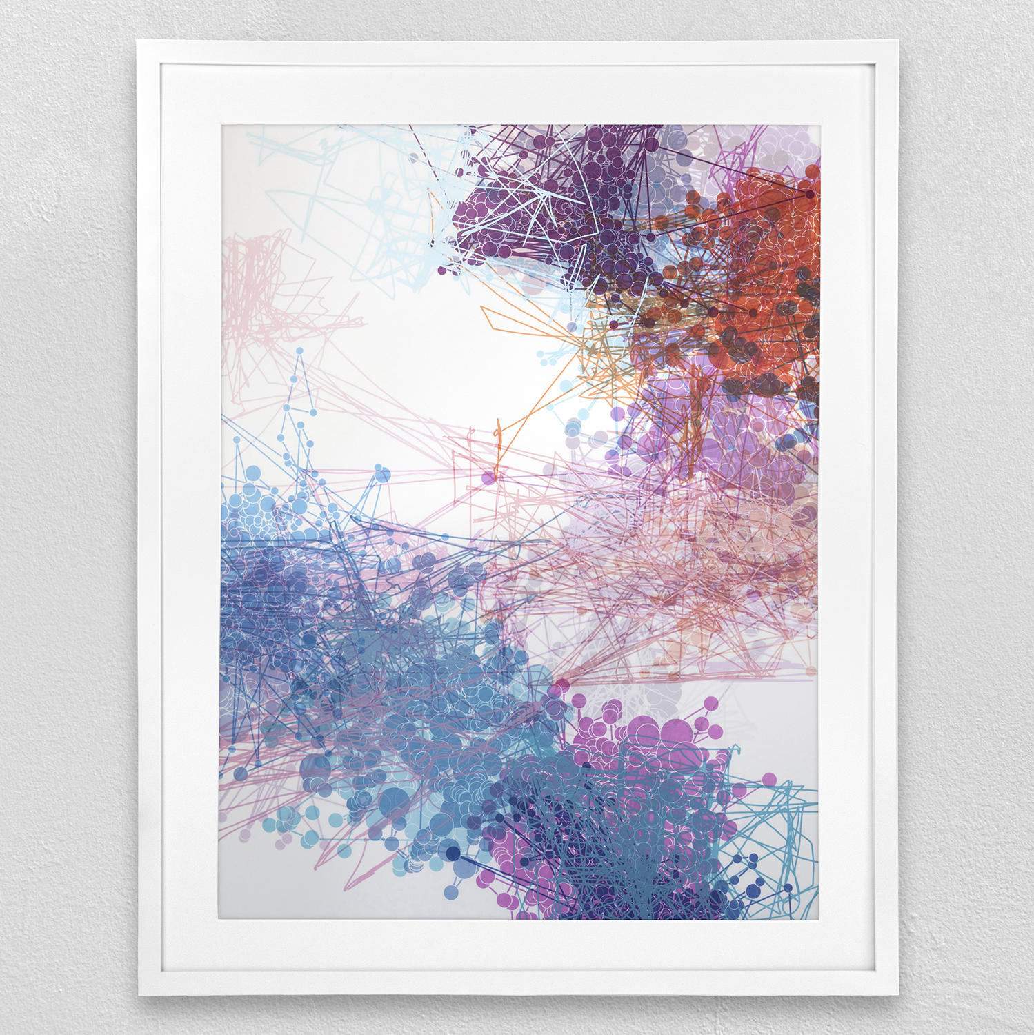 ”Version 2” Bits of Information,  screenprint non-edition, 24” x 30”, 2023