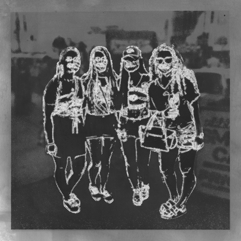 “Lauren Gabor 3” screenprint and flocking on Yupo 11” x 11” 2020