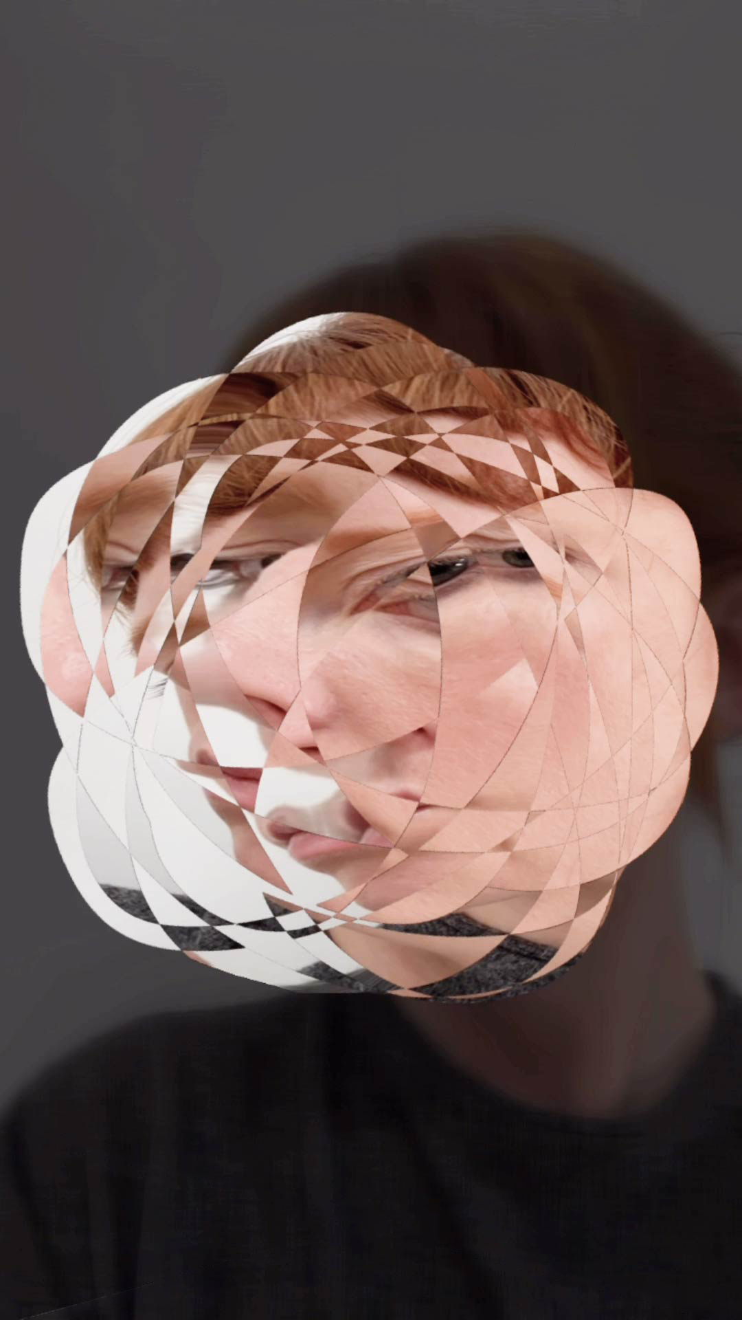 an artist performance with augmented reality