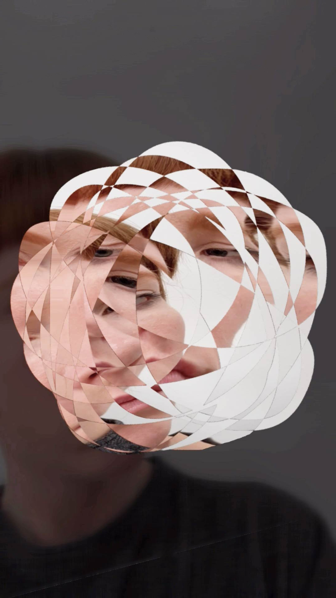 an artist performance with augmented reality
