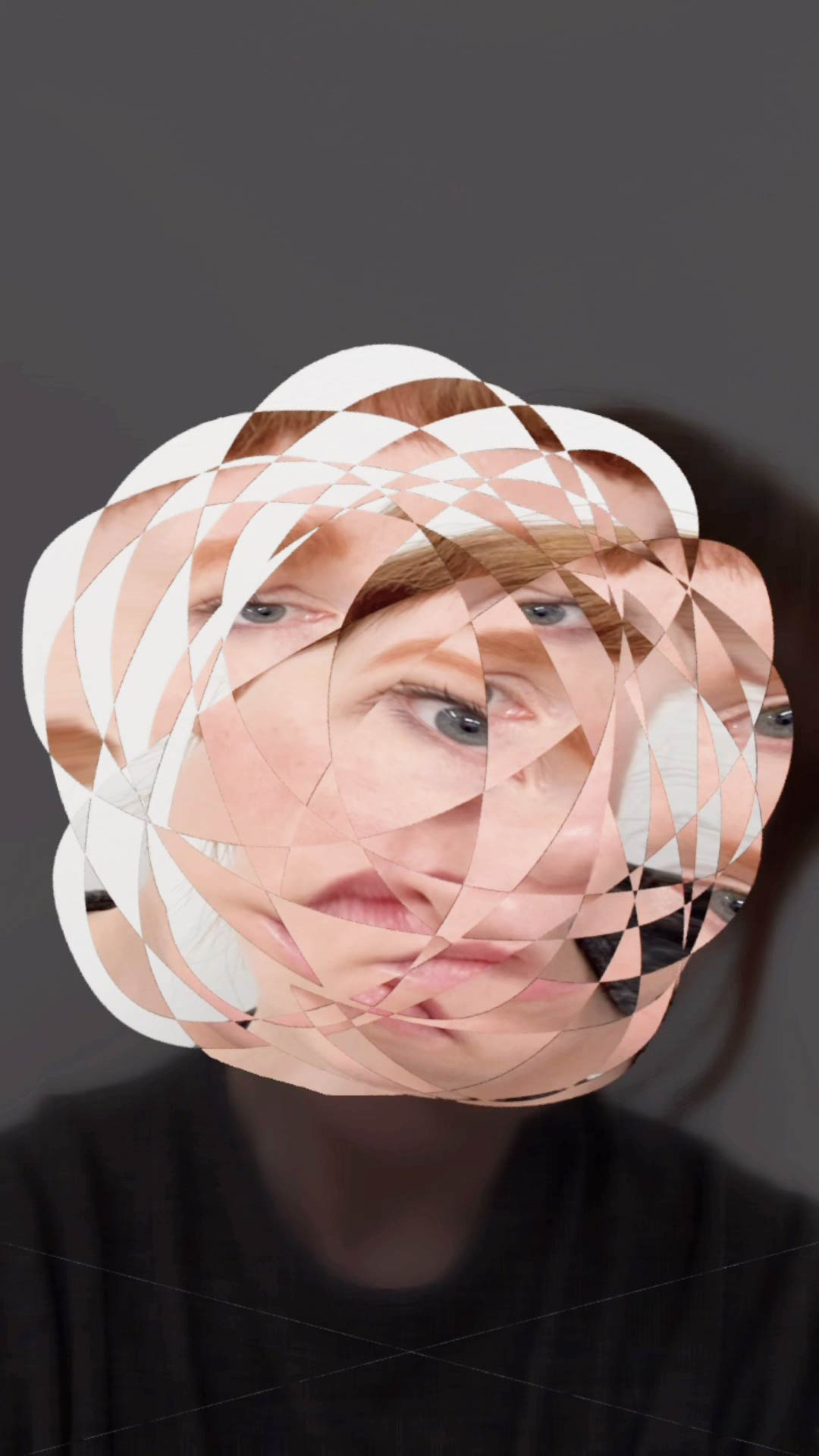 an artist performance with augmented reality