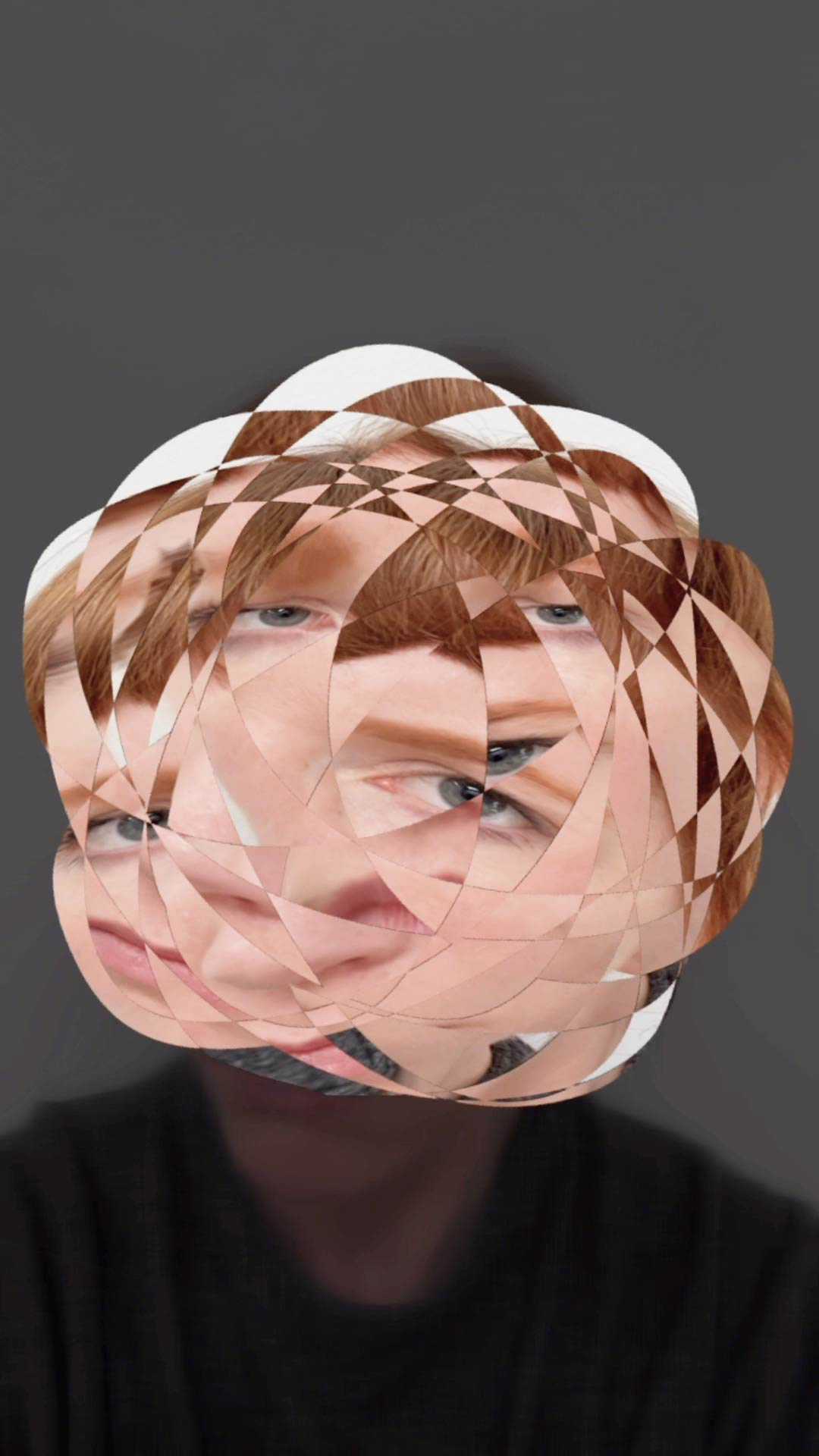 an artist performance with augmented reality