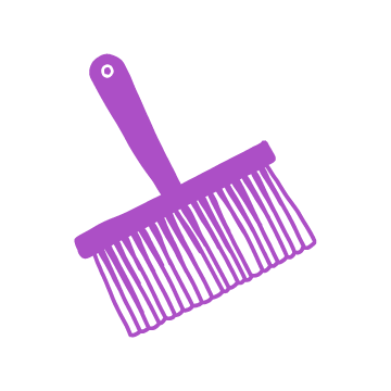 illustration of a hand broom