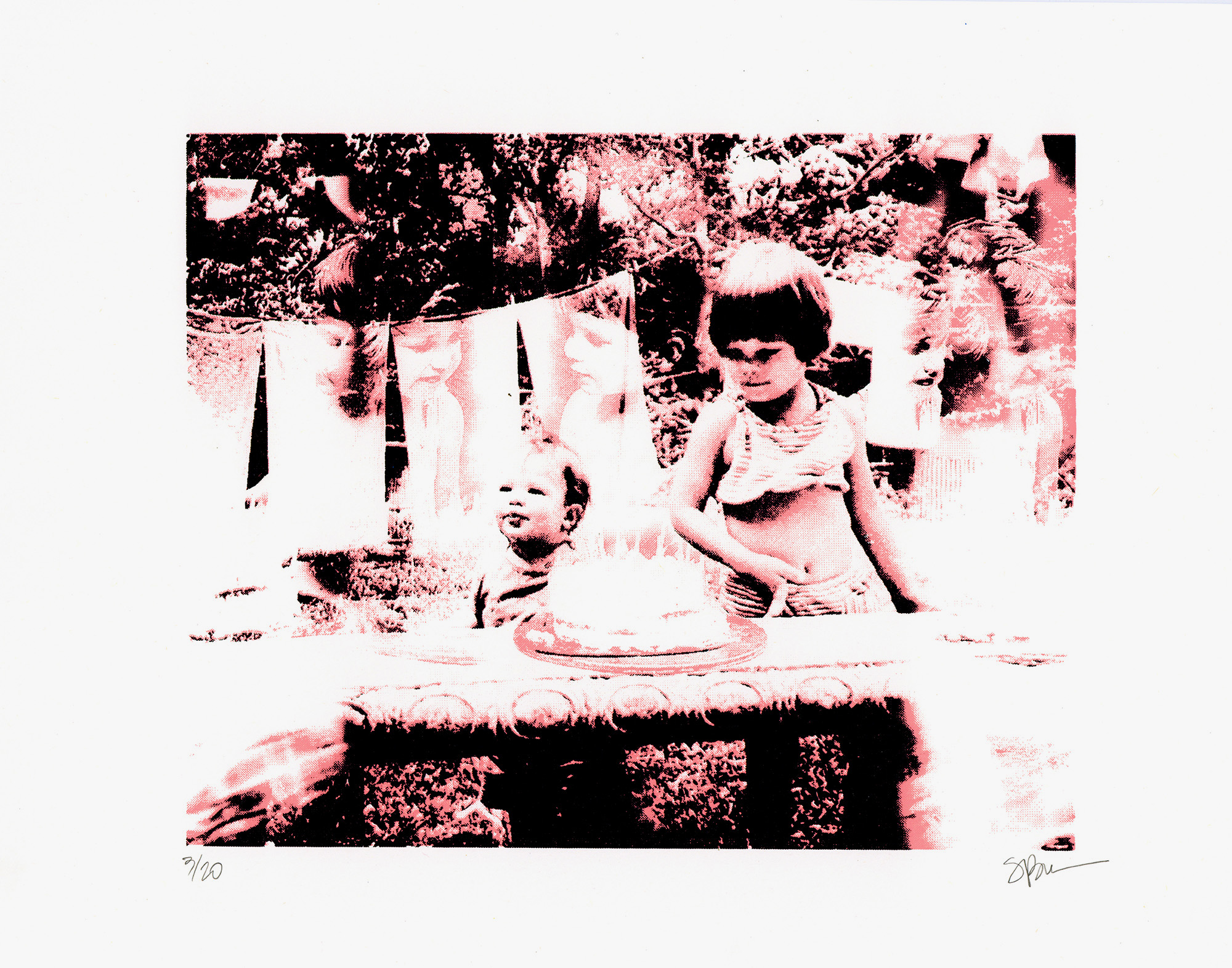 ”The Birthday” Shannon Bourne, screenprint, 14” x 11”, 2025